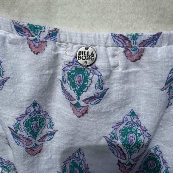 Billabong High Low Ruffle Cotton Maxi Dress Size Large Summer Vacation Boho - Picture 6 of 9